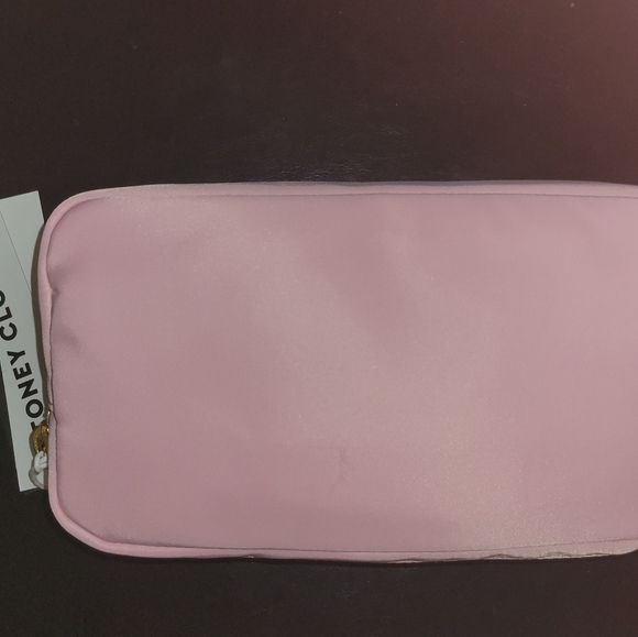 Stoney Clover Lane Flamingo Heart Embroidered Pouch NWT Pink Patches - Picture 6 of 6